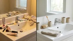 20 Minuten – und das Badezimmer sieht ordentlich aus: Was sollte man zuerst verstecken