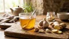 Knoblauchtee selber machen: einfaches Rezept für graue Erkältungstage